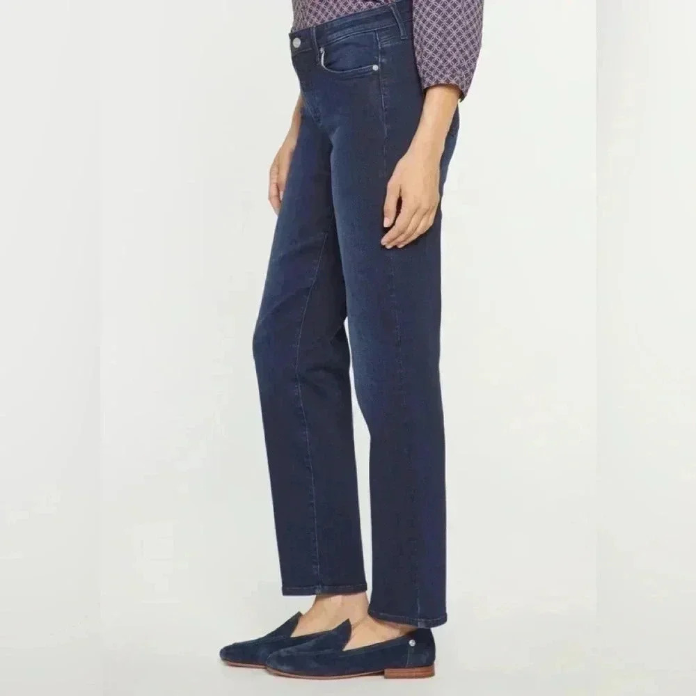 NYDJ Women's Straight Leg Jeans - Navy